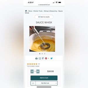 Pampered chef sauce whisk